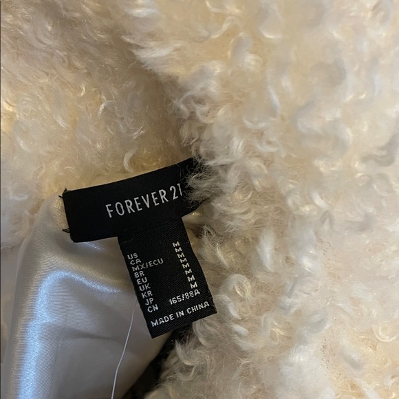 Forever 21 Cream Teddy Jacket - Picture 3 of 8